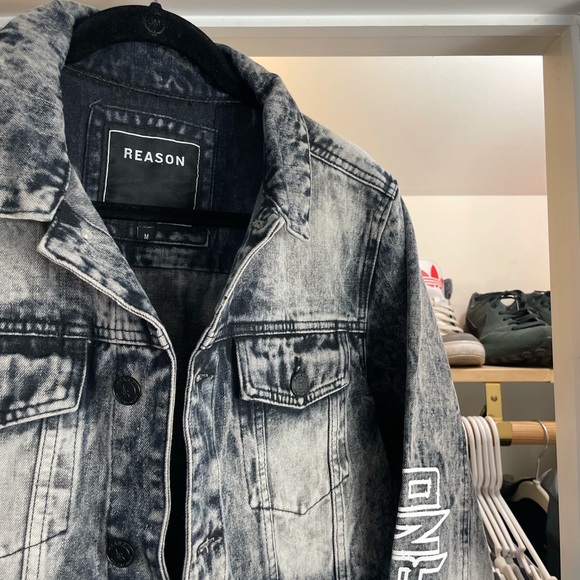 Reason Printed Jean Jacket - Picture 3 of 5